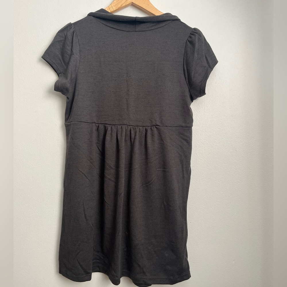 Three Seasons Maternity Charcoal Dress - Picture 4 of 12